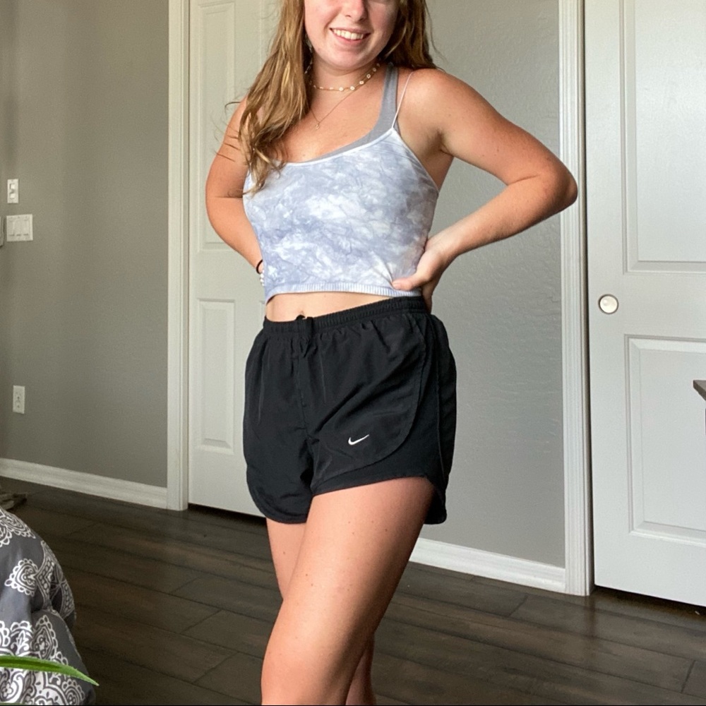 All black Nike Tempo Running Shorts